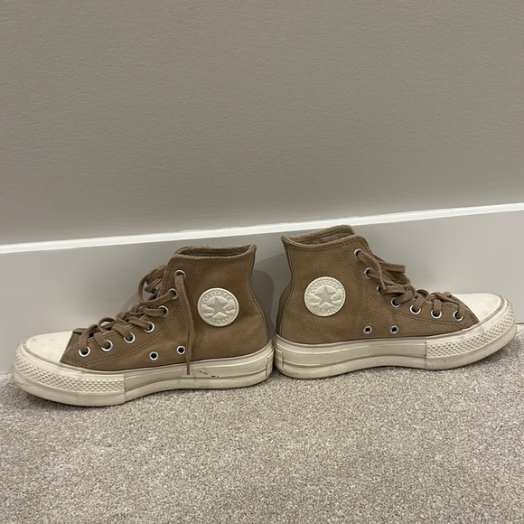 Converse High-Top Sneakers in Brown and White - Picture 1 of 1
